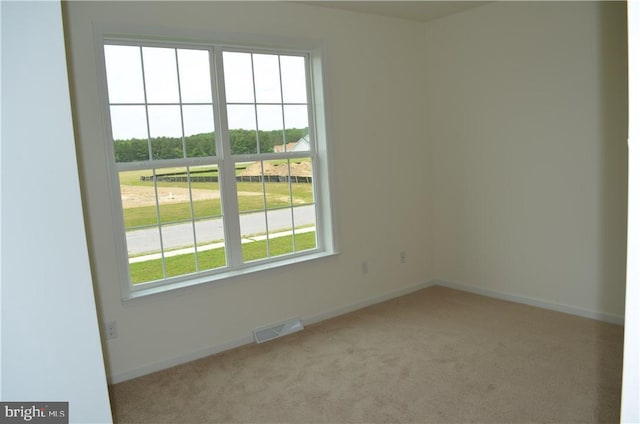 view of carpeted empty room