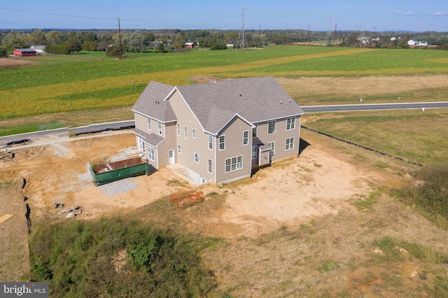 bird's eye view featuring a rural view