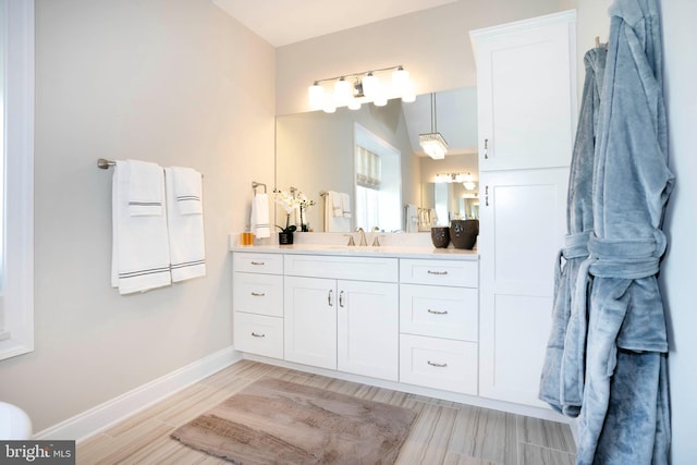 bathroom with vanity