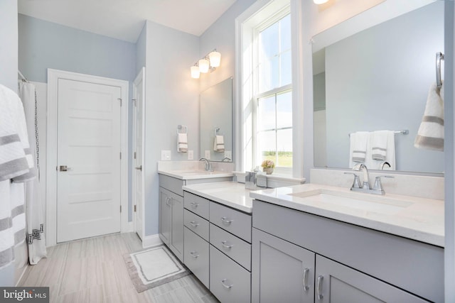 bathroom featuring vanity