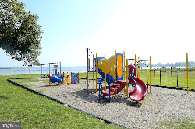 3621 Edgemont St, Edgewater, MD 21037 - communal playground featuring a lawn and a water view