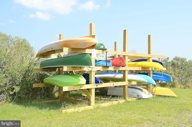 view of jungle gym