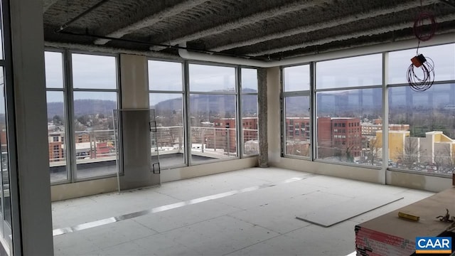 interior space with plenty of natural light