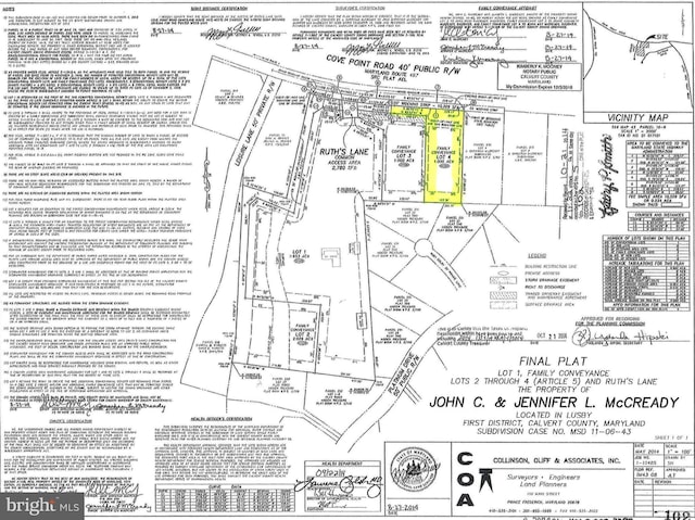 11104 Ruths Ln, Lusby MD, 20657 land for sale