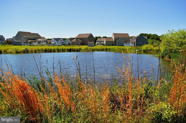 view of property view of water