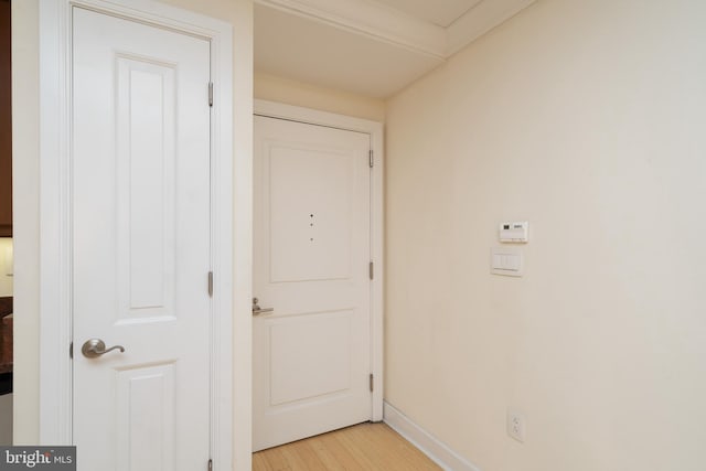 interior space featuring light hardwood / wood-style floors