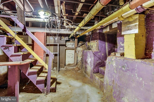 view of basement