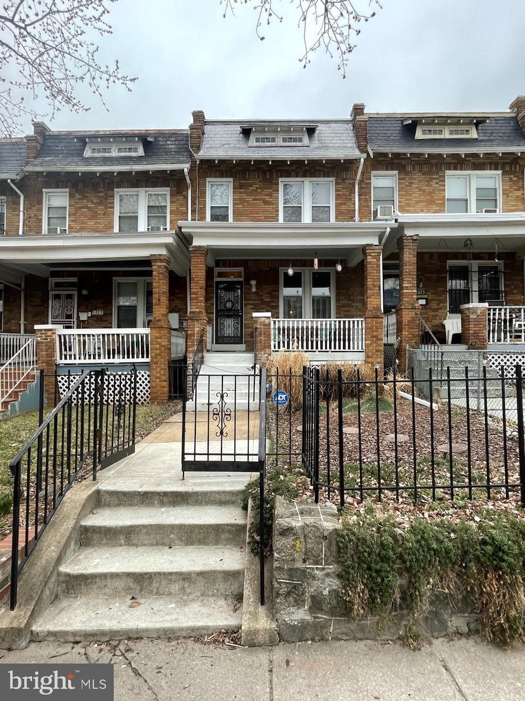 multi unit property with covered porch