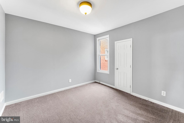 view of carpeted empty room