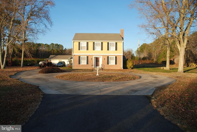 view of colonial-style house