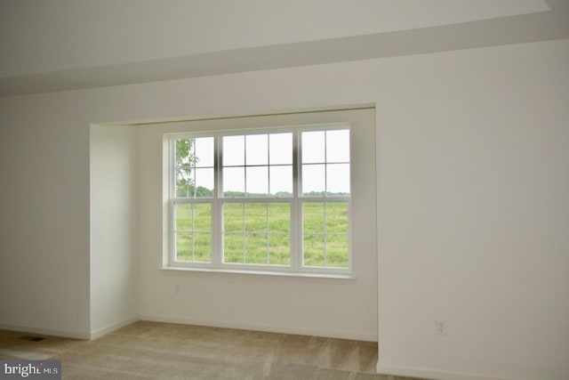 view of carpeted empty room