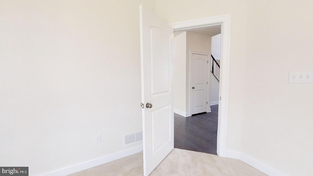 view of carpeted empty room