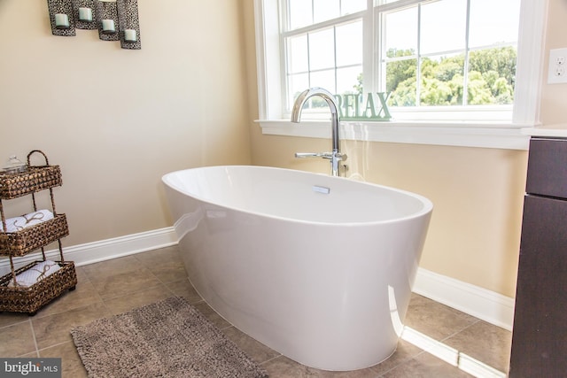 bathroom featuring tile flooring