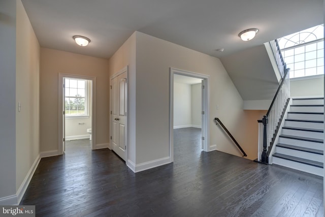 bonus room featuring dark hardwood / wood-style floors