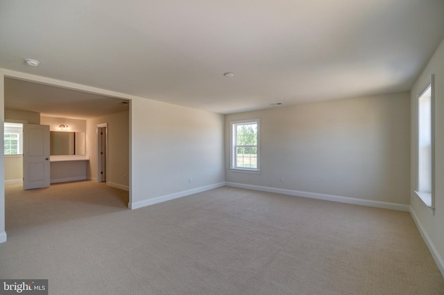 view of carpeted empty room