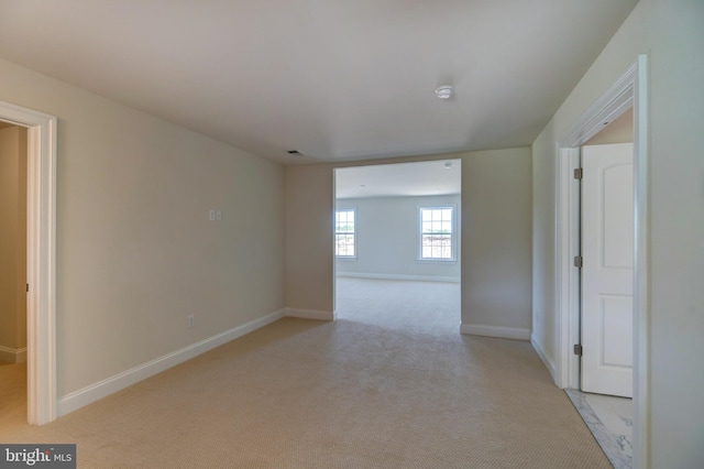 view of carpeted empty room