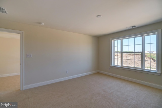 view of carpeted empty room