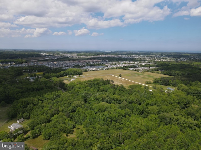 view of aerial view