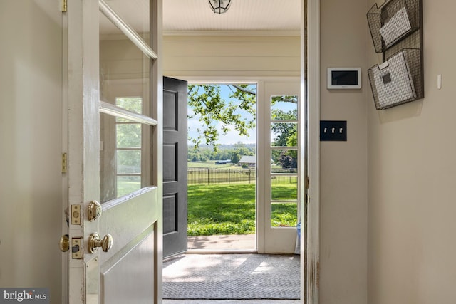 doorway to outside featuring a wealth of natural light