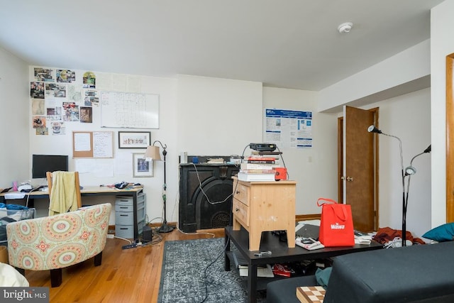 interior space featuring hardwood / wood-style floors