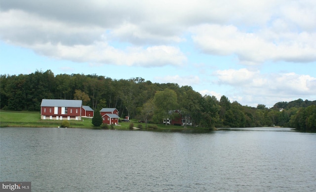 view of property view of water