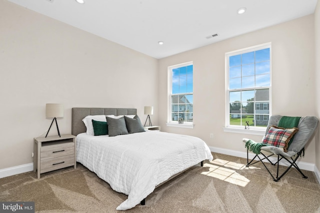 bedroom featuring carpet flooring