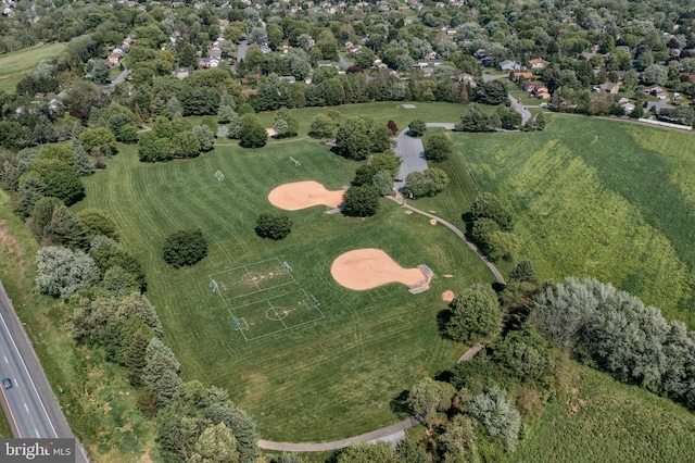 birds eye view of property