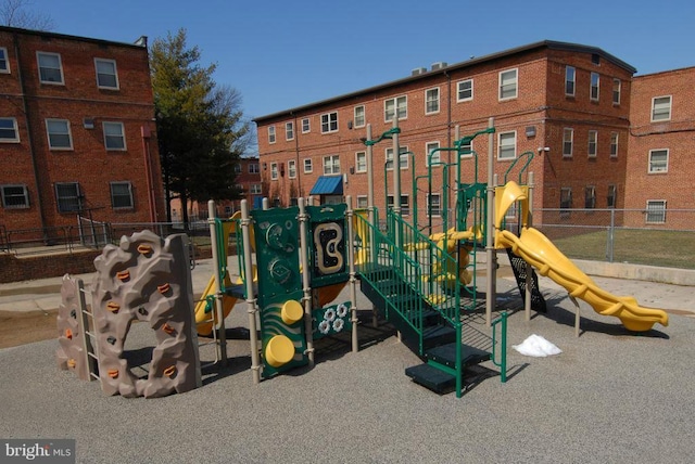 view of jungle gym