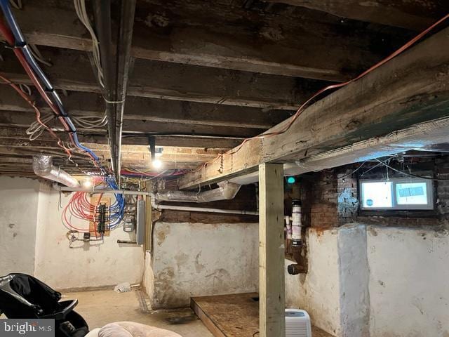 view of basement