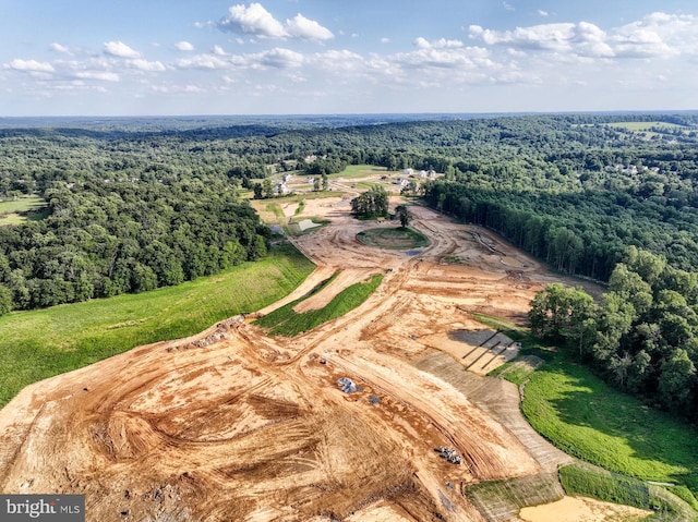 drone / aerial view featuring a rural view