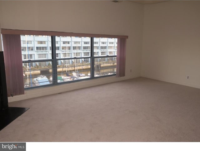 carpeted spare room with plenty of natural light