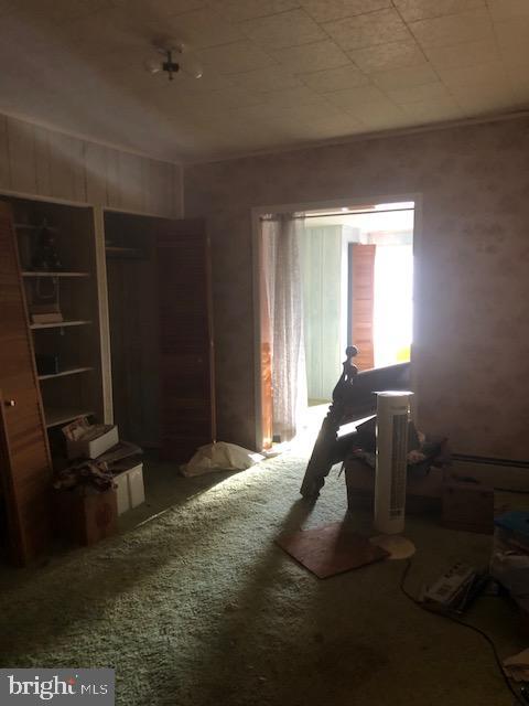 miscellaneous room with carpet flooring