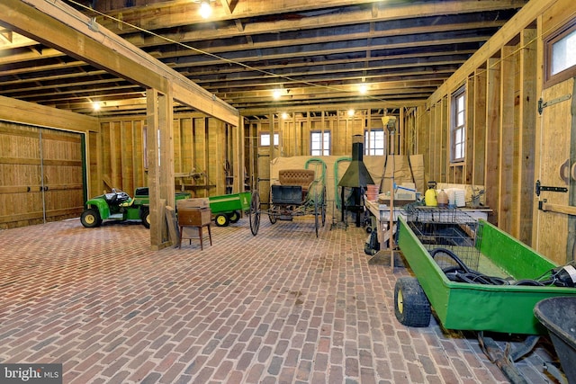 view of basement