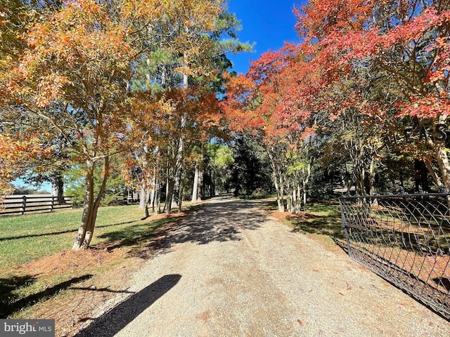 view of road