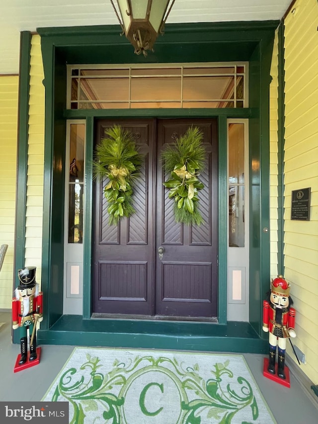 view of entrance to property