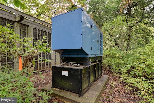 view of entry to storm shelter