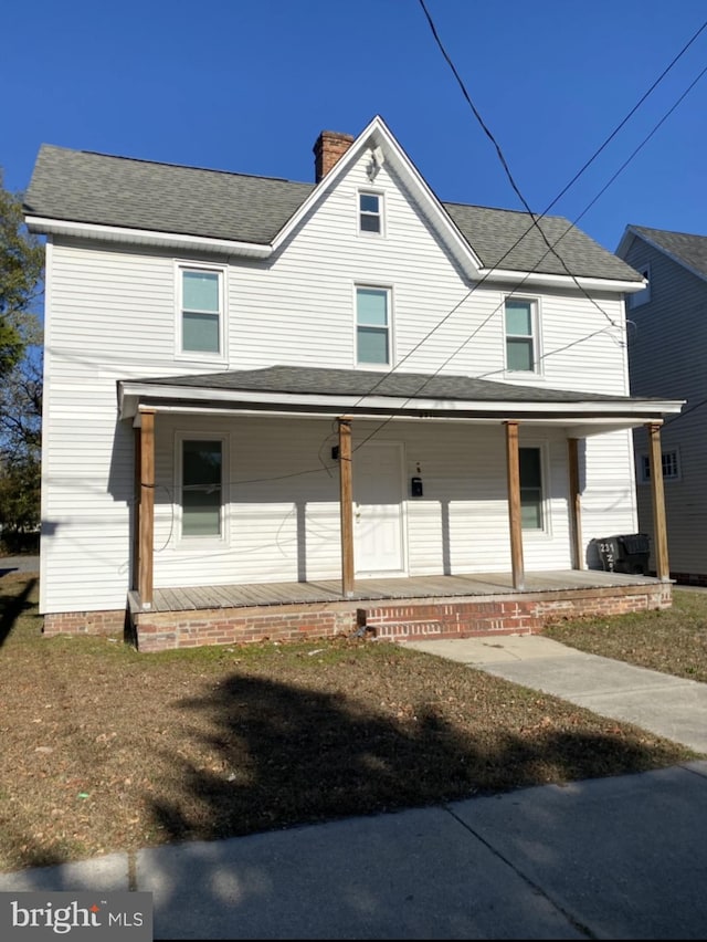 view of front of house with a porch