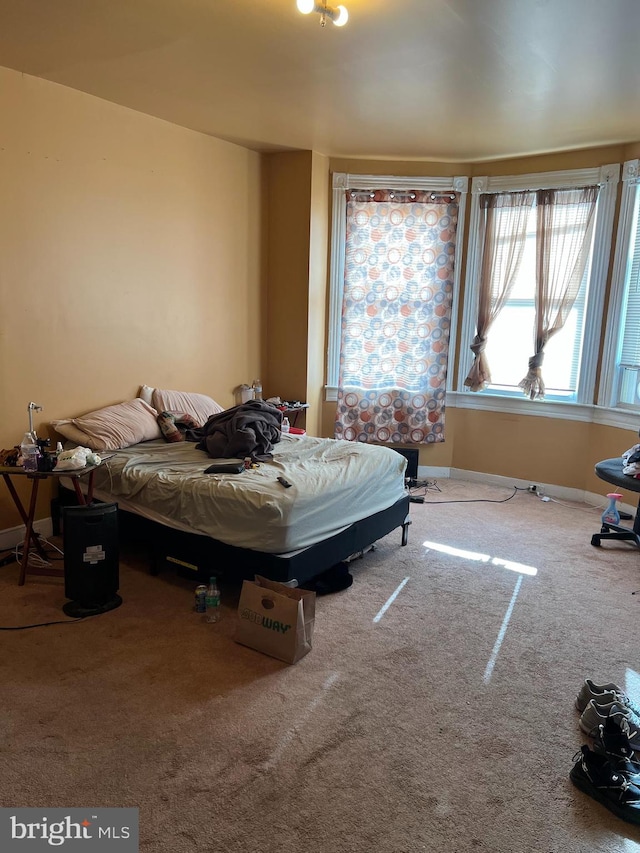 bedroom featuring carpet floors