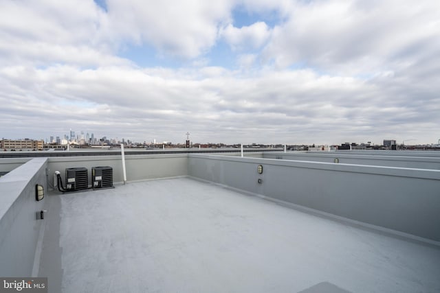 view of patio with central air condition unit