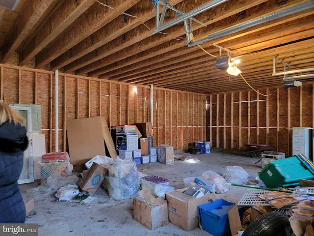 view of basement