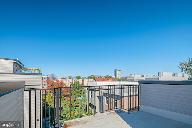 view of patio / terrace with a balcony