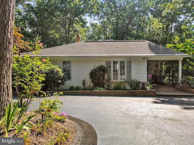 view of ranch-style house