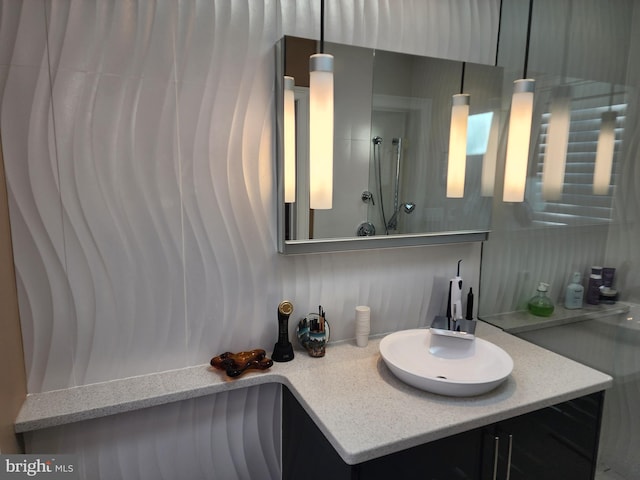 bathroom with vanity