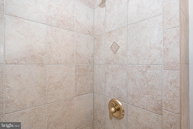 details featuring tiled shower