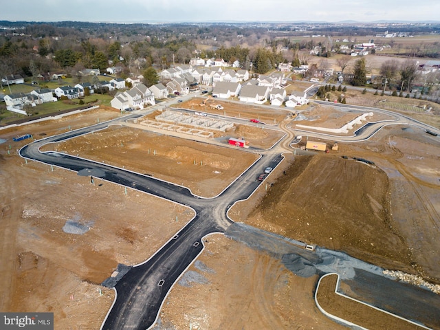 drone / aerial view featuring a residential view