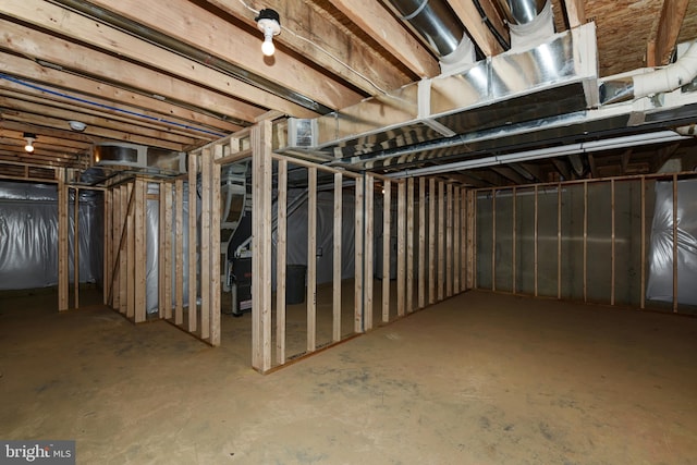 view of basement