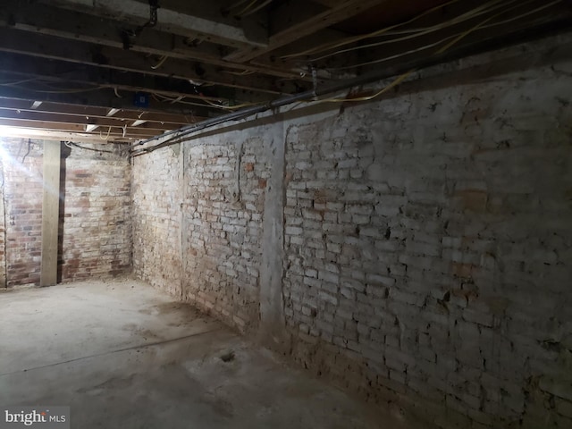 view of basement