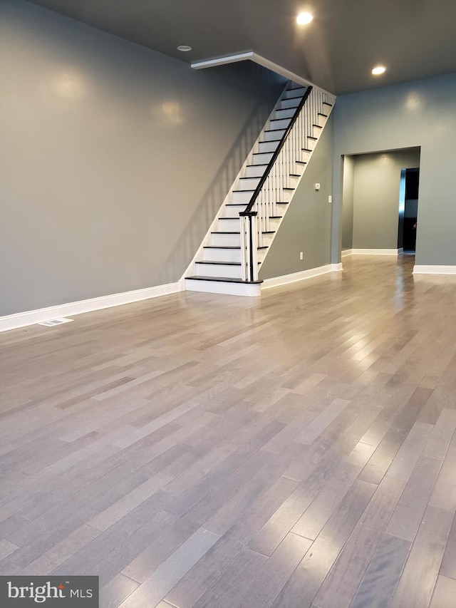 interior space featuring light hardwood / wood-style floors