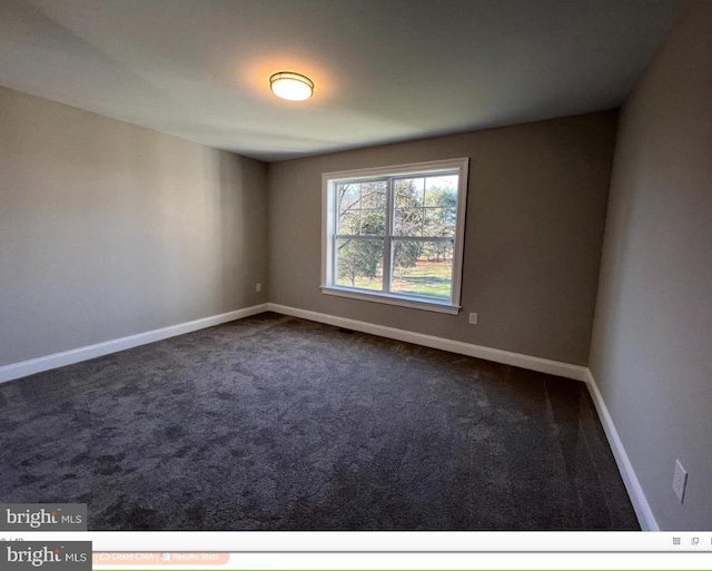 view of carpeted empty room