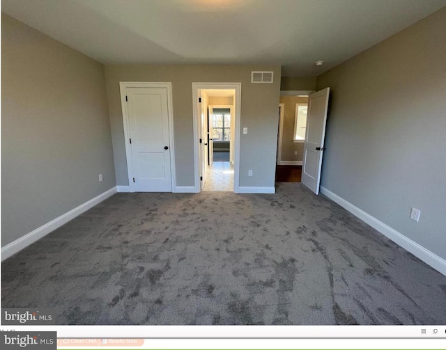 view of carpeted empty room